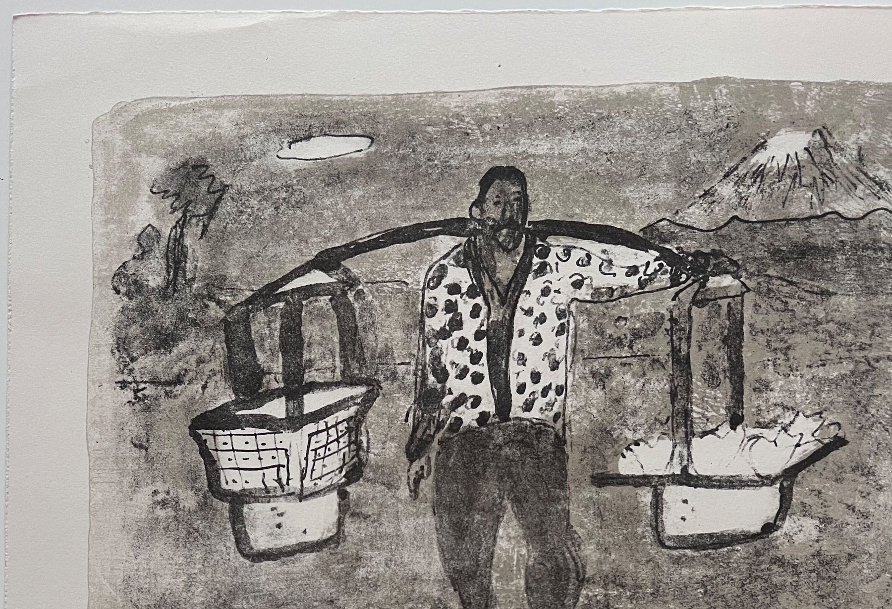 Grafica & Litografie: ERNST MORGENTHALER LITHOGRAPHIE SIGNIERT – Usato da Gersau venduto da grafik-kunst 1