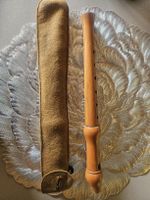 Blockfloete KUNG Holz mit Huelle Vintage Top