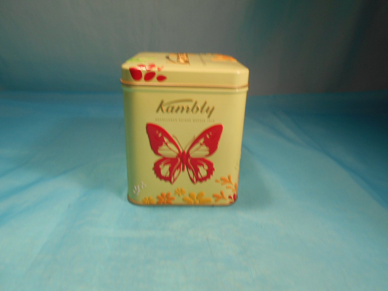 Kambly Altro in Decorazioni & Accessori: Kambly Blechbüchse mit Schmetterlingen, hellgrün – Usato da Bellach venduto da JingleCherry 3