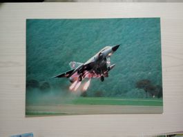 Flugzeug Schweiz Maxikarte 30x21 cm Mirage III S