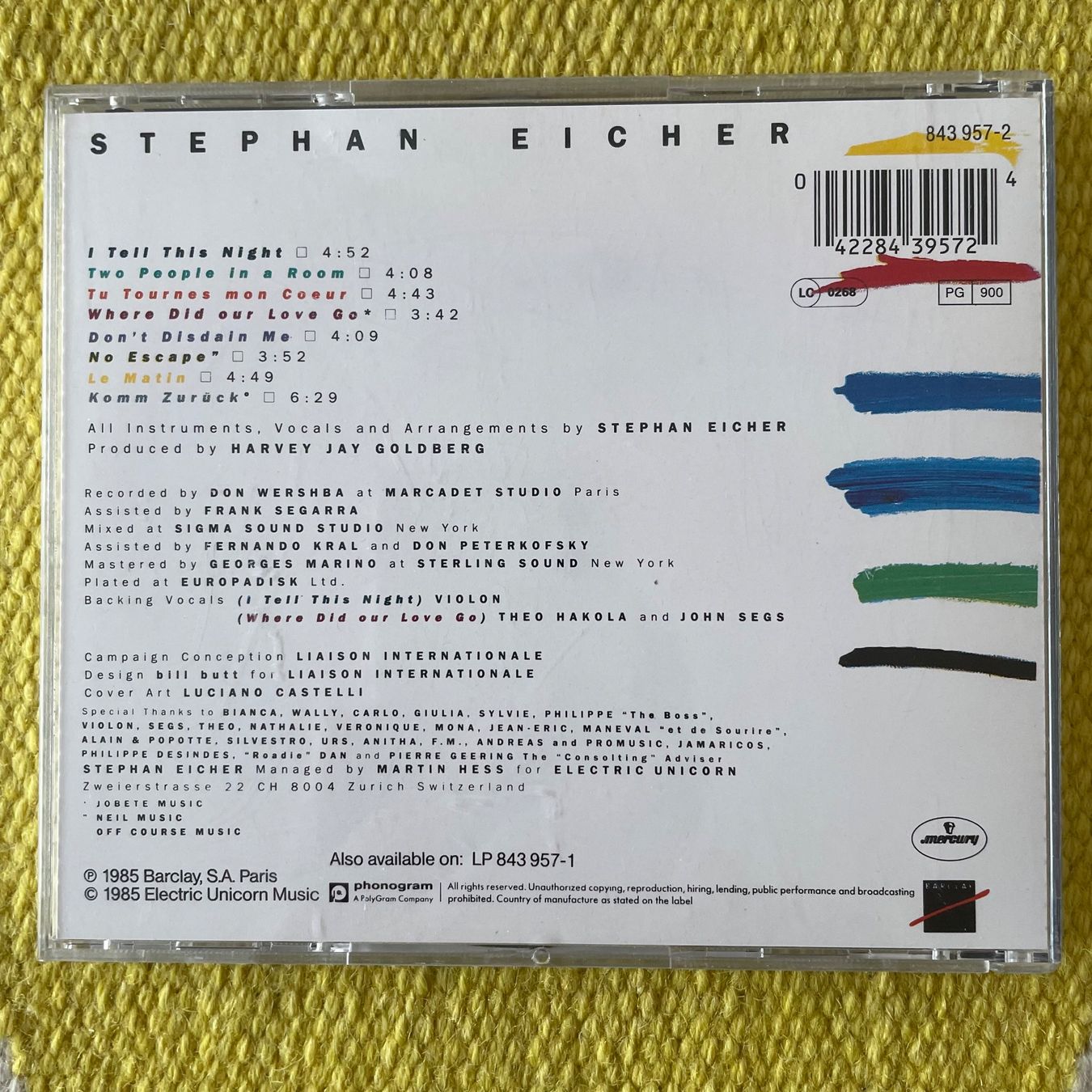CD: STEPHAN EICHER-I TELL THIS NIGHT – Usato da Rorschacherberg venduto da CD-Roli 1