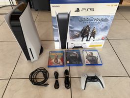 Sony PlayStation 5 mit Spielen und Zubehör