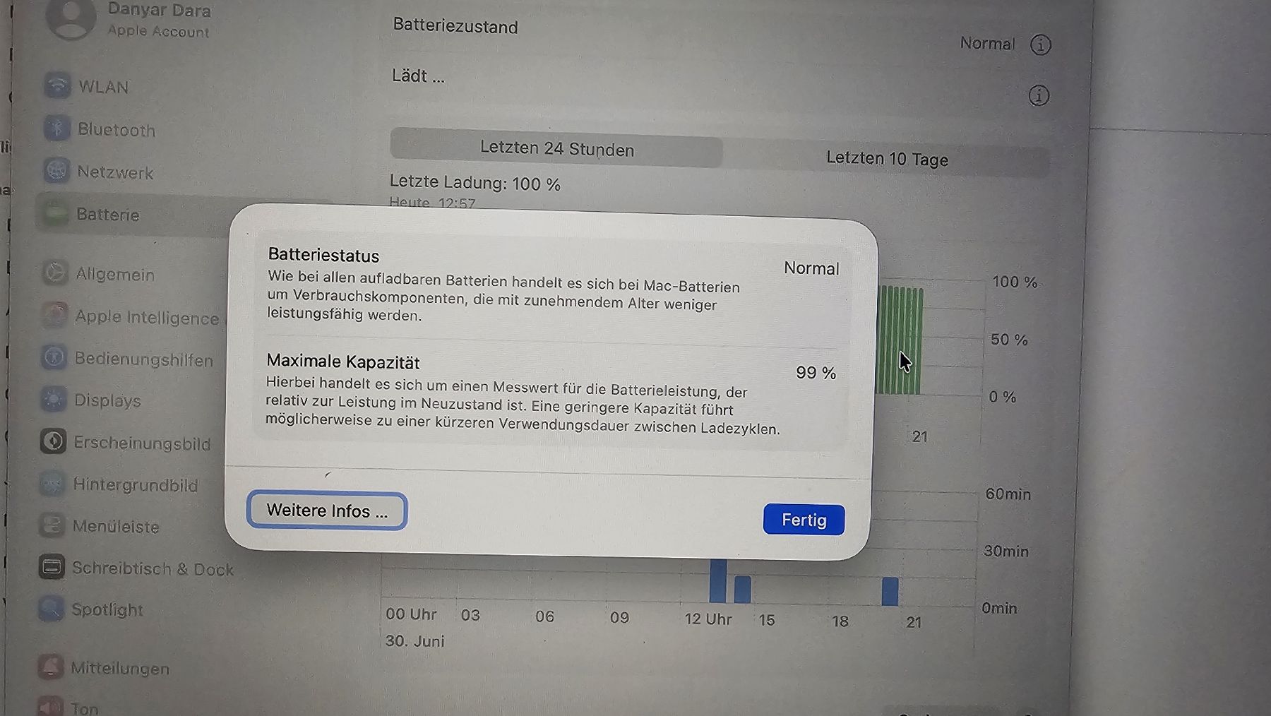 Apple Notebook: MacBook Pro M2 neuwertig 🔋 99% – Nuovo (secondo la descrizione) da Uster venduto da dan_gq9b 2