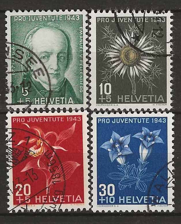 Tutti i francobolli: PJ043 - Pro Juventute 1943 obl. – Usato da Trélex venduto da Phil_Albert