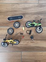 Fingerbikes und Skateboard Set Zubehör guter Zustand