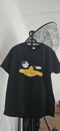 Schwarzes T-Shirt mit Ente / Grösse M / Neu & Original!