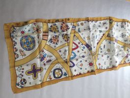 Seidentuch Unikat, 6-68, Etno 130 *35, Seidenfoulard