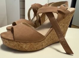 Guess Keilabsatz Sandalen, nude, Gr. 38, Top Zustand!