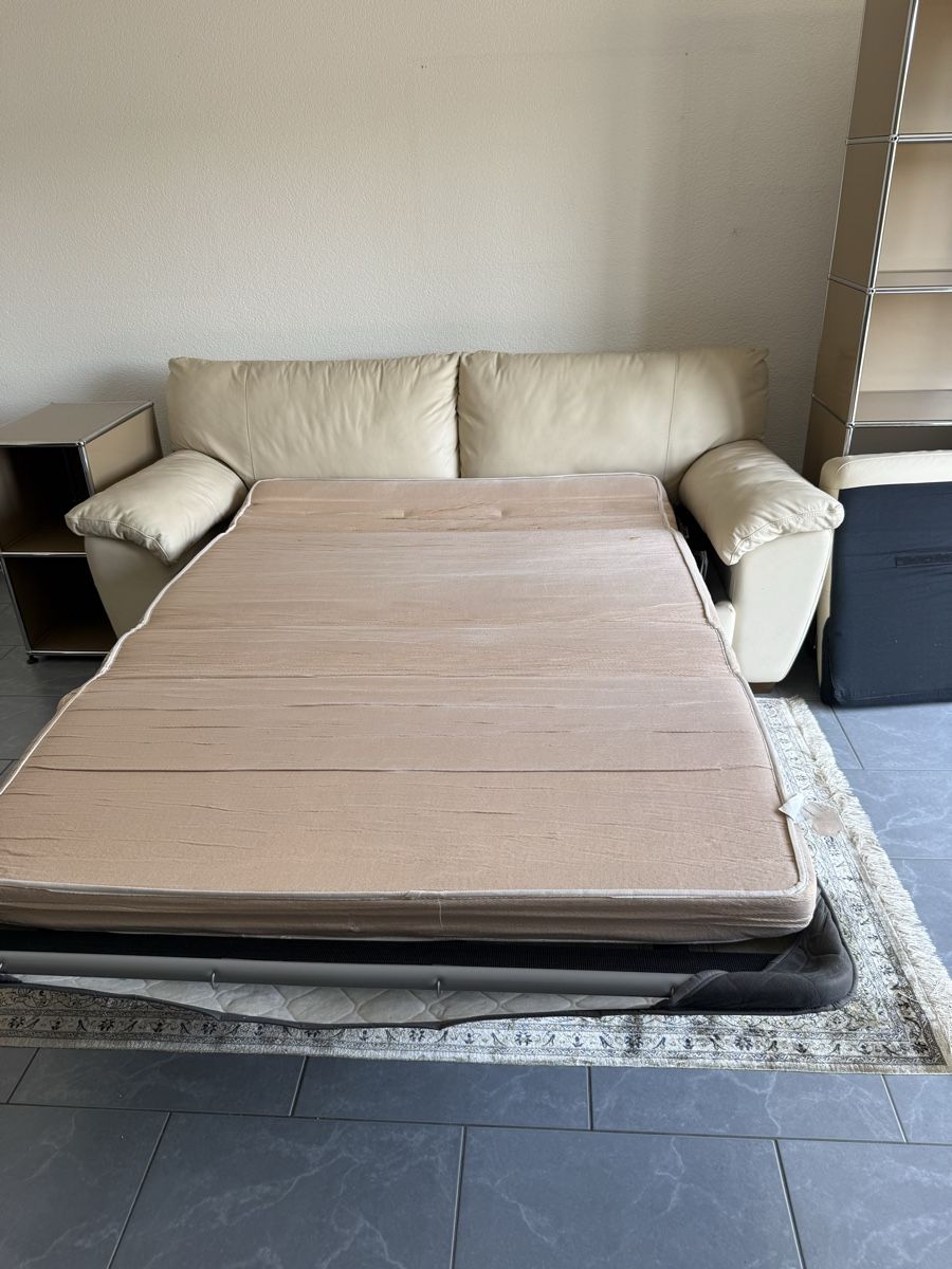 Sofas: Hochwertiges Bettsofa aus Echtleder – Neuf (Voir description) à Fislisbach par meb_cgw9 2