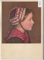 Pro Juventute - Petite Valaisanne au bonnet - F. de Ribaupie