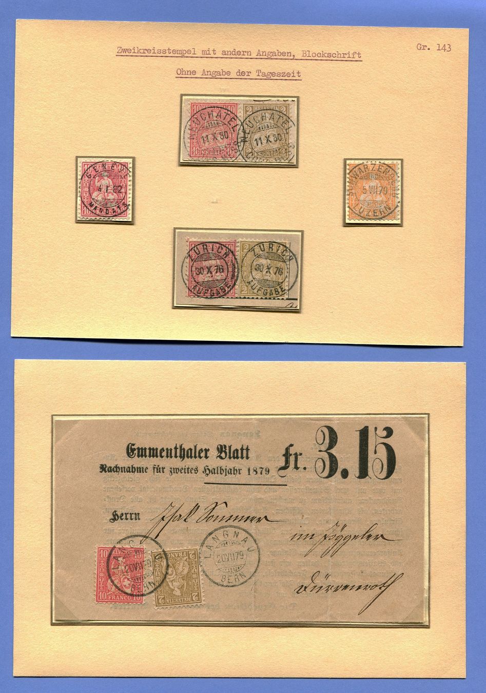 Timbri: Zweikreisstempel Gr. 143 – Usato da Maggia venduto da philtrade