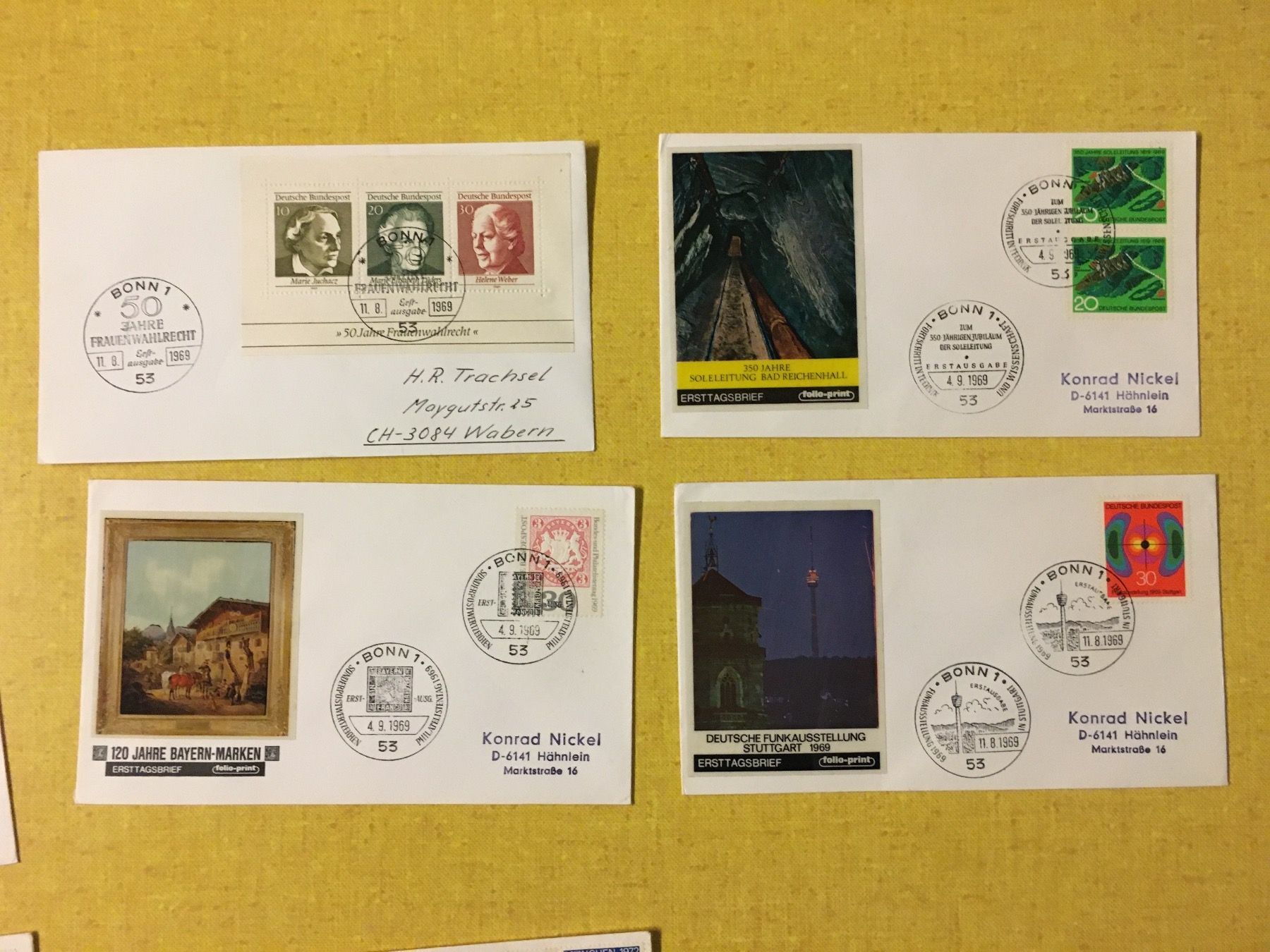 Tous les timbres: Brief Kuverts Deutschland 16 Stück. – D'occasion à Lanzenhäusern par vic63 2