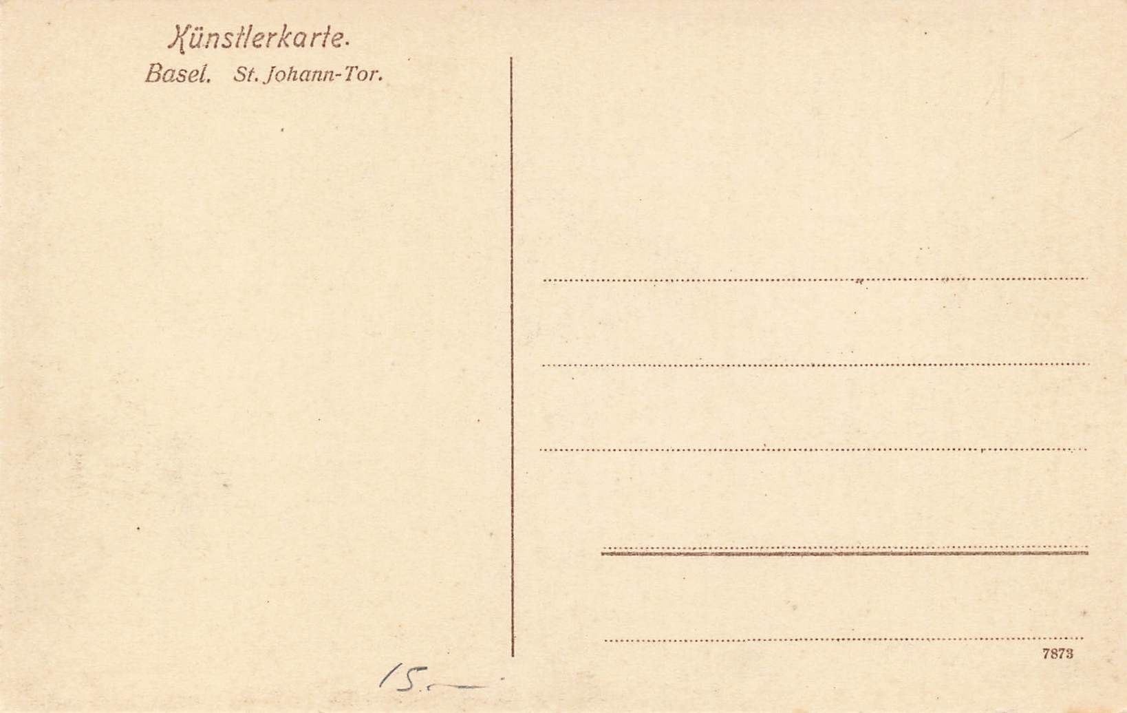 Cartoline postali: Xunstlerkarte Basel – Usato da Biasca venduto da Blenio71 1