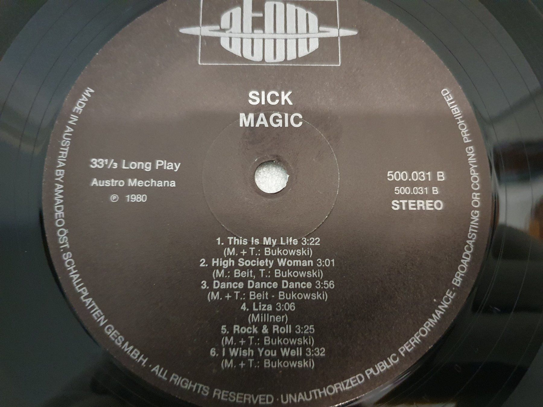 Dischi in vinile: Magic – Sick – Usato da Uster venduto da Vinyl-Leidenschaft 7