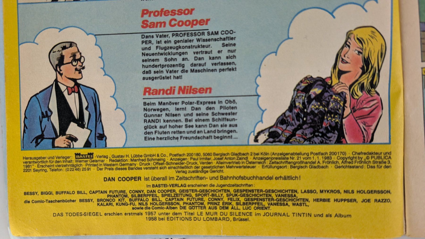 Fumetti: Dan Cooper Nr.32, Bastei Verlag – Usato da Zürich venduto da 1.Simon 4