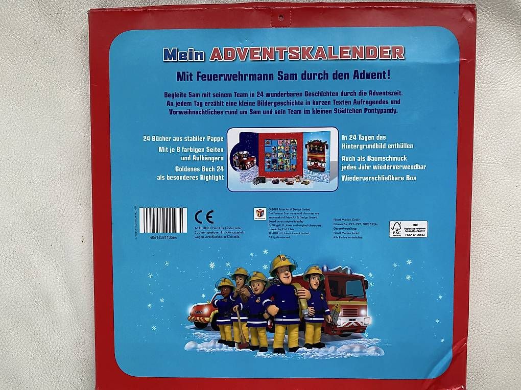 Kalender: Adventskalender Feuerwehrmann Sam – Gebraucht aus Oetwil an der Limmat von Prinzaessli123 2
