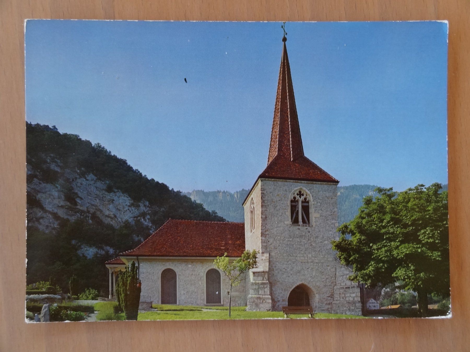 Cartoline postali: Baulmes, l'Eglise - 1972 – Usato da St Léonard venduto da Riglin