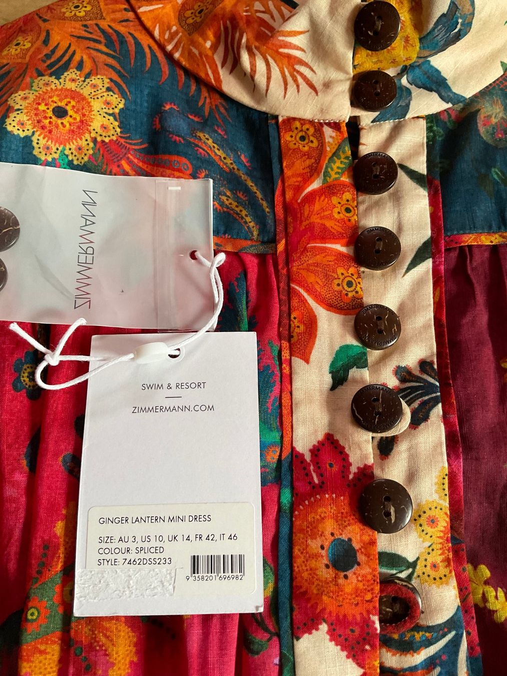 Zimmermann Vestiti: Zimmermann 100% Cotton Mini Dress Kleid – Nuovo e nell'imballaggio originale da Wettingen venduto da Hbeluga 6