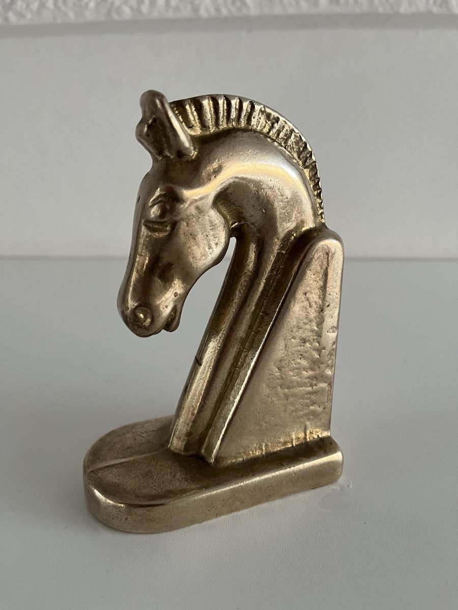 Tutte le decorazioni: Pferdekopf / Buchstütze / Art Deco / Messing – Usato da Wetzikon ZH venduto da seli03 1