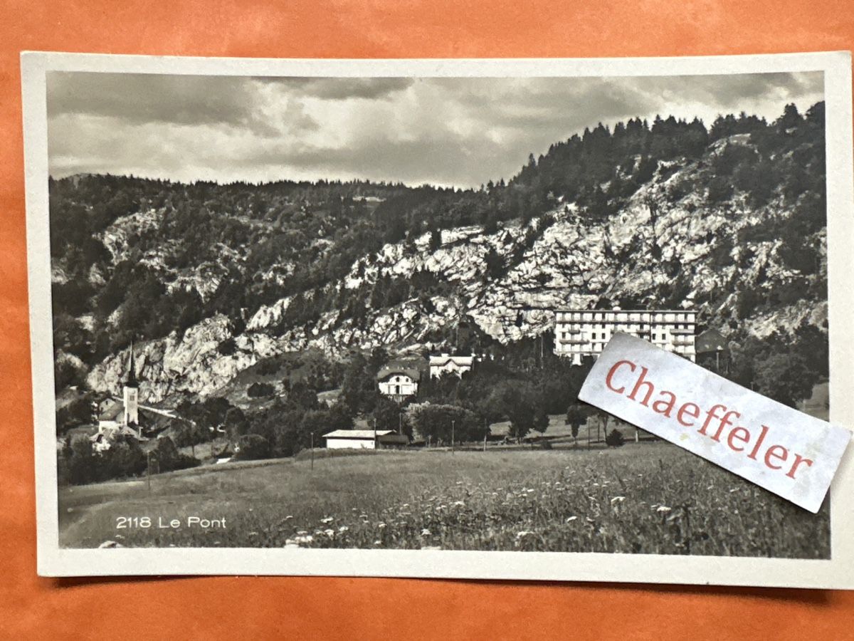 Cartoline postali: 2118 Le Pont – Usato da Zürich venduto da Chaeffeler