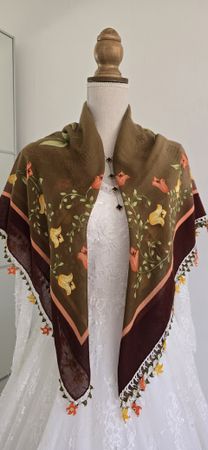 Vielseitige handgestrickte Schal, "Autumn Love"🍁