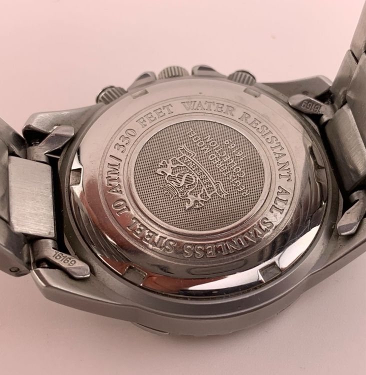 Festina Herren Chronograph, orange Zifferblatt Top! (D'occasion