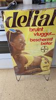 Seltenes altes Delial Blechschild Holländisch 1960 er