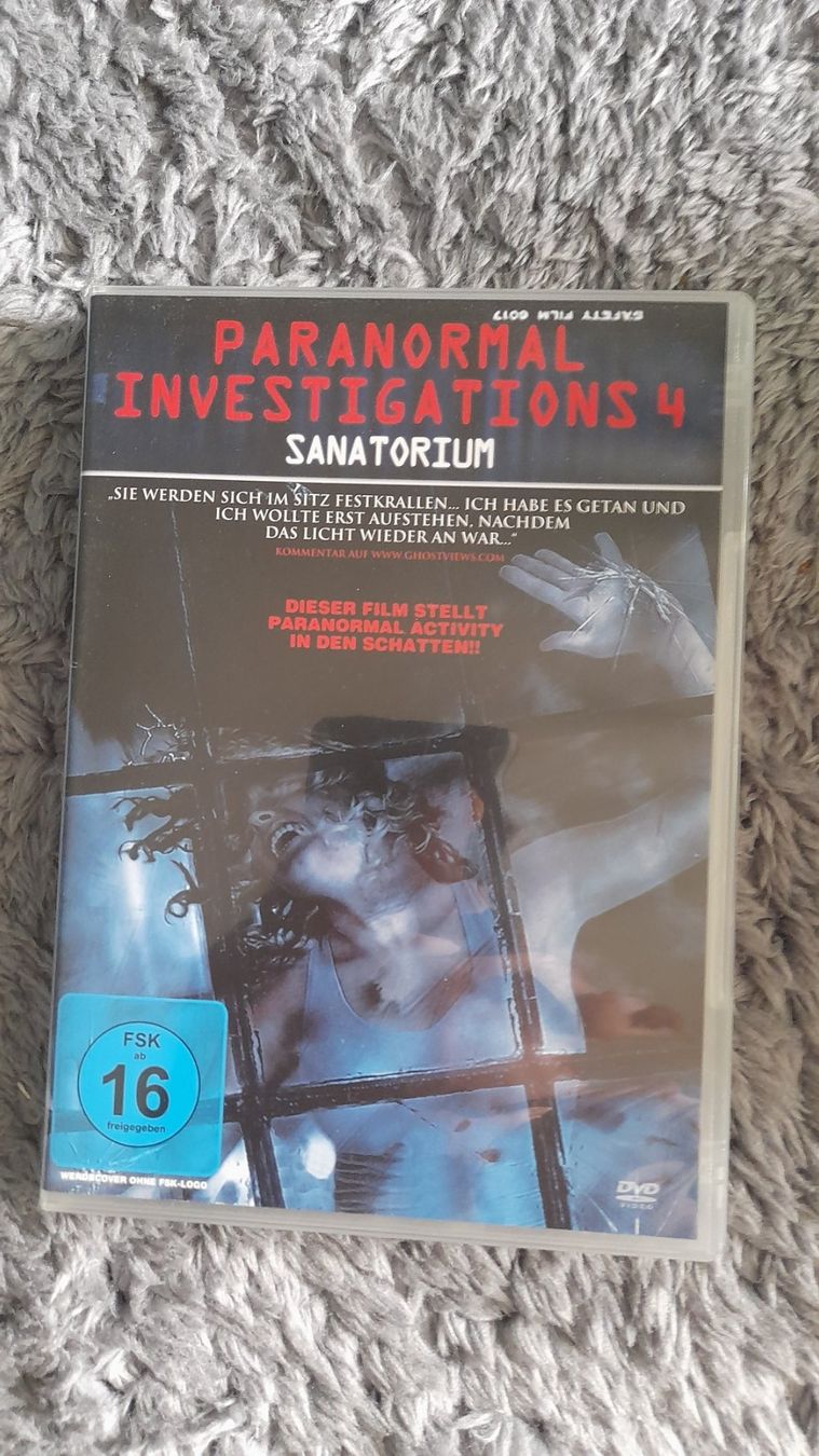 Tous les DVDs: PARANORMAL INVESTIGATIONS 4    SANATORIUM   DVD – D'occasion à Wetzikon ZH par Ramones01