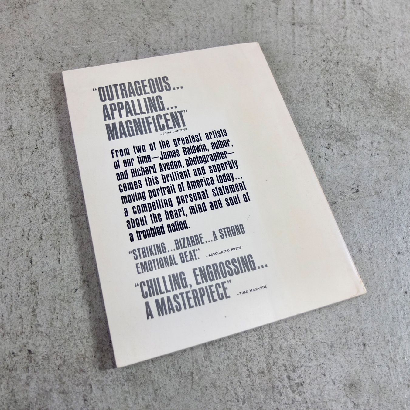 Libri: Avedon & Baldwin, Nothing Personal (Dell), 1965 – Usato da Basel venduto da Brocki-auf-dem-Wolf 3