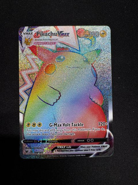  Pikachu Vmax Regenbogen Karte - Ab 1.- 