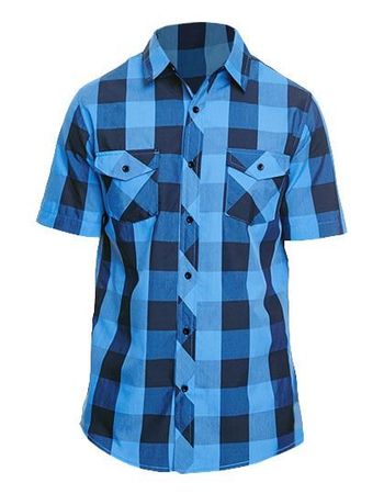 Burnside Buffalo Plaid Hemde Blau/Schwarz Grösse M Neu!