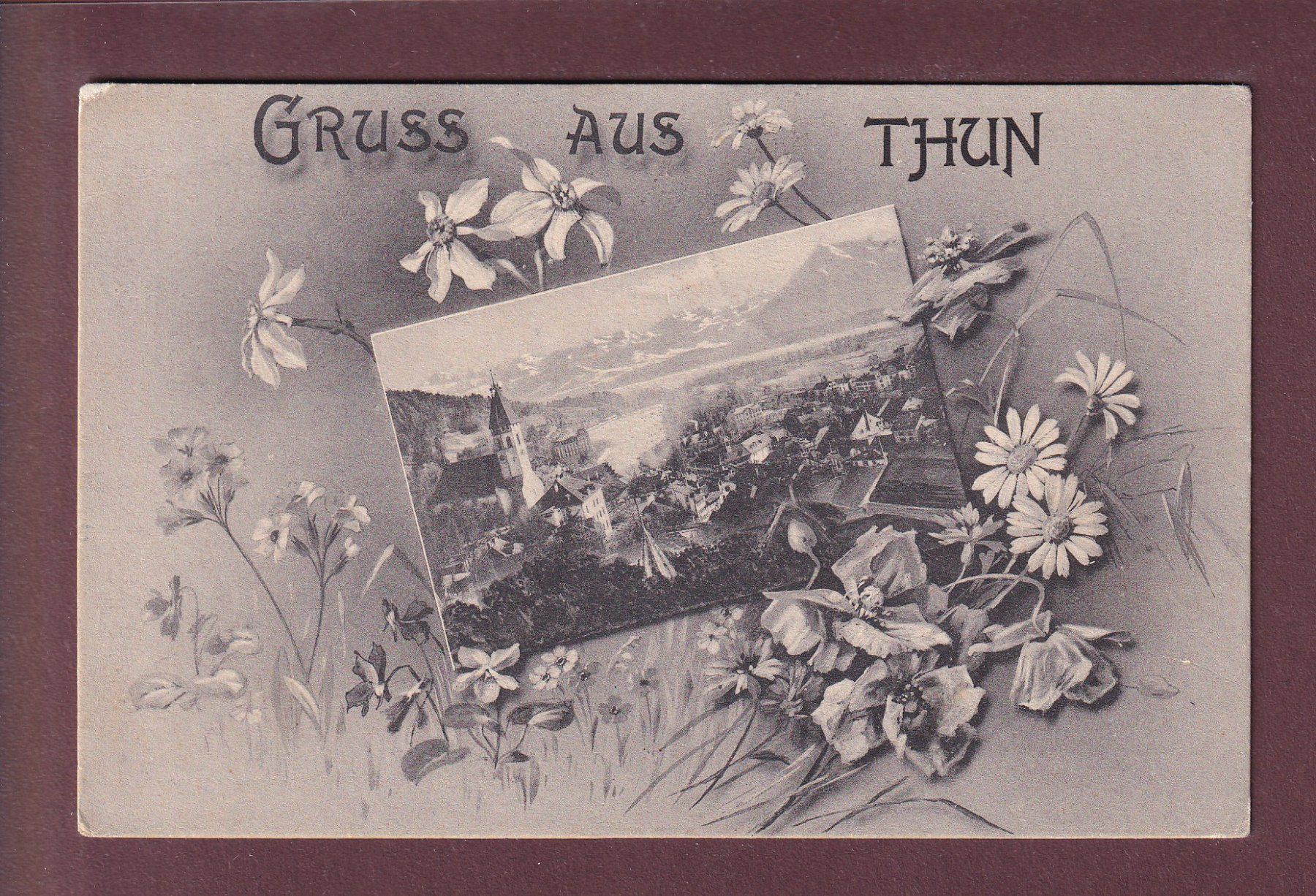 Cartes postales: Gruss aus THUN - 1906 Feldpost // Eckbug // – D'occasion à Pully par nicecards