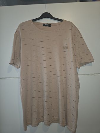 T-shirt Hugo Boss beige motif imprimé – Taille XXL