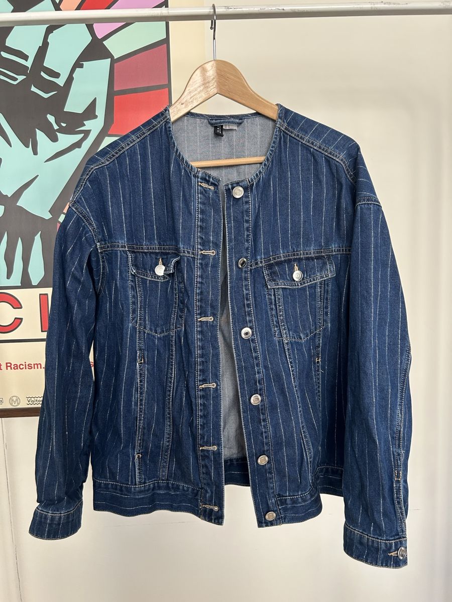 H&M Giacche: Denim Jacket H&M Blue Pinstripe Size M – Nuovo (secondo la descrizione) da Zürich venduto da fan_z5fl