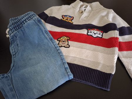 Kinder Pullover und Jeans Grösse 110