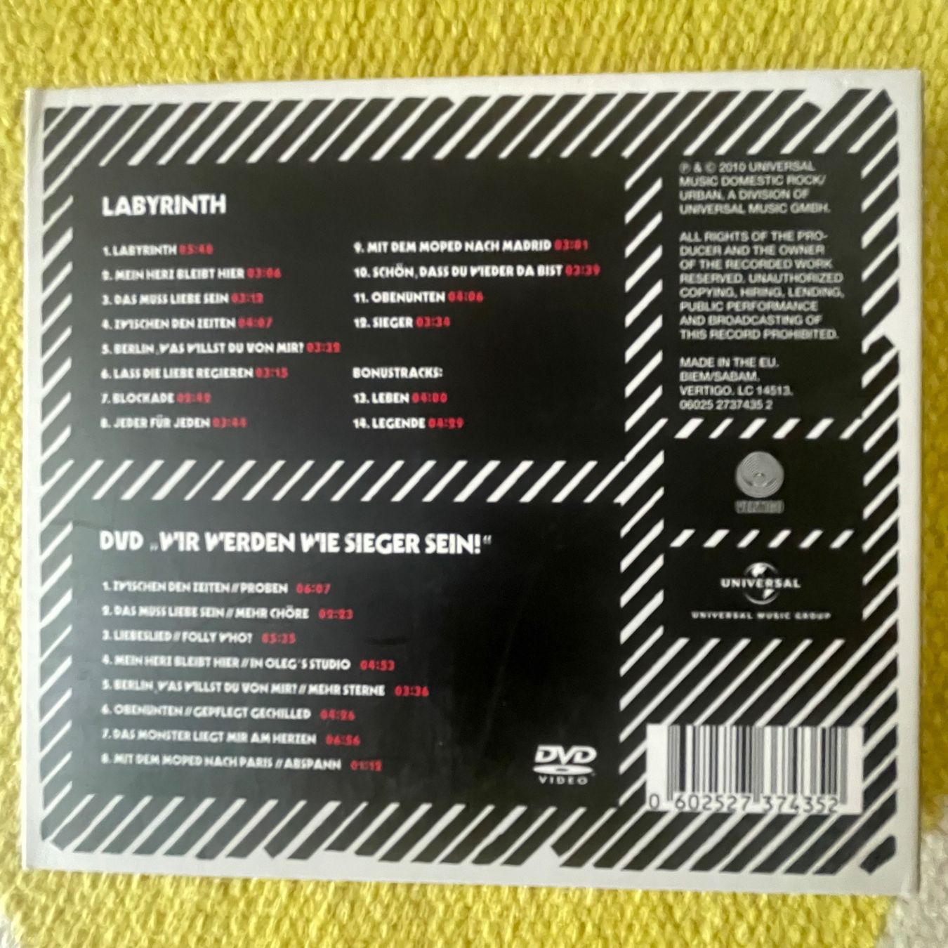 CDs: MADSEN-CD+DVD LABYRINTH (DIGIPACK) – Gebraucht aus Rorschacherberg von CD-Roli 1
