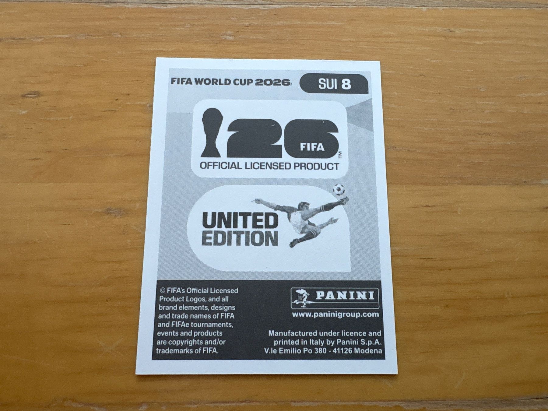Panini Carte collezionabili: Panini 2026 SUI 8 – Nuovo (secondo la descrizione) da Elsau venduto da Cerry81 1