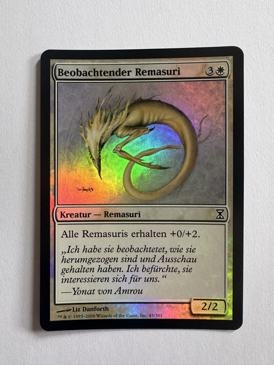 Magic The Gathering Sammelbilder & Trading cards: MTG Beobachtender Remasuri Foil Deutsch – Gebraucht aus Stadel von bewinshop