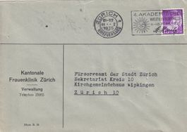 Portofreiheit Nr. 831 "Kantonale Frauenklinik Zürich" 1935