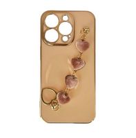 Beige Hearts Apple iPhone Hülle, gratis Versand