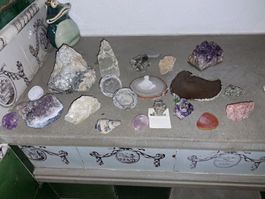, Halbedelsteine und Mineralien-Sammlung! 
