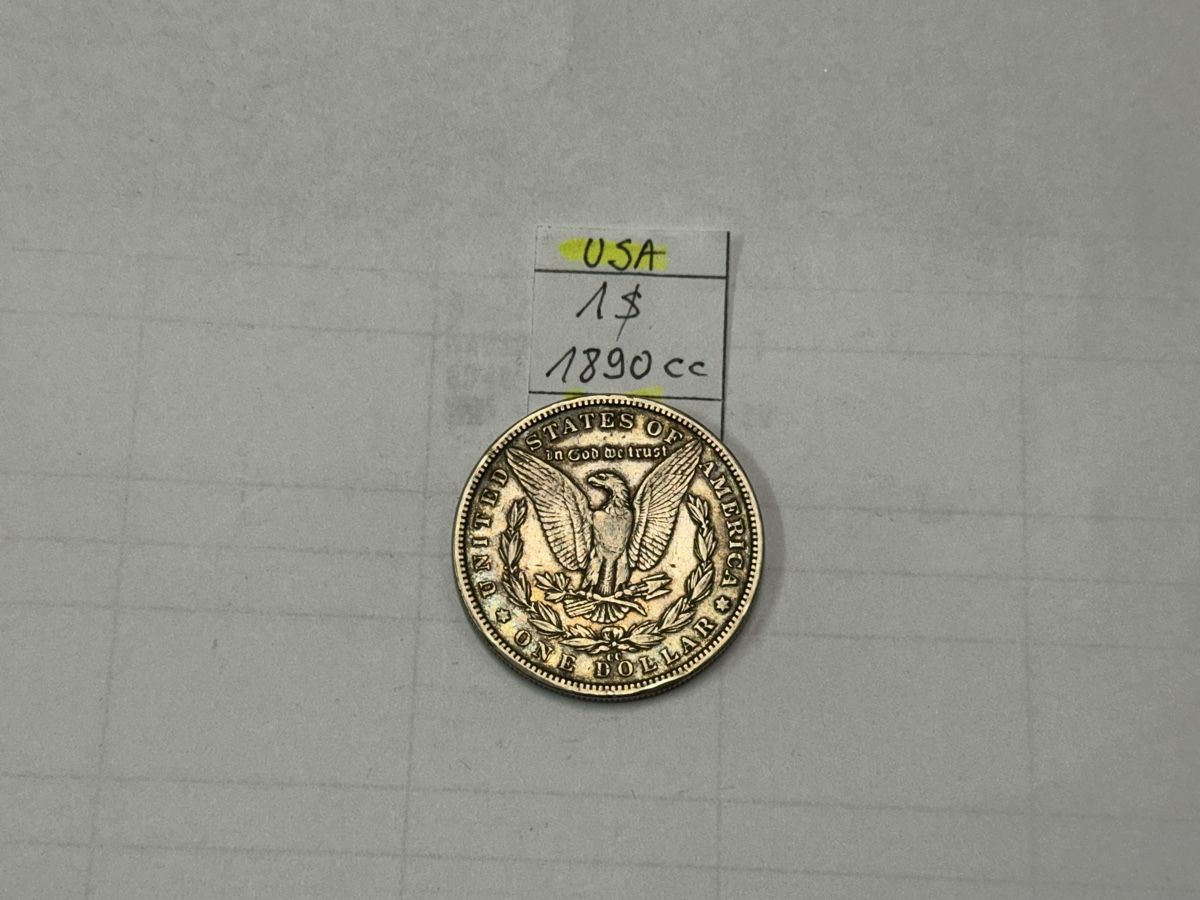 Tutti le monete: USA 1$ Morgan Dollar 1890 CC  – Usato da Zürich venduto da daki81 1