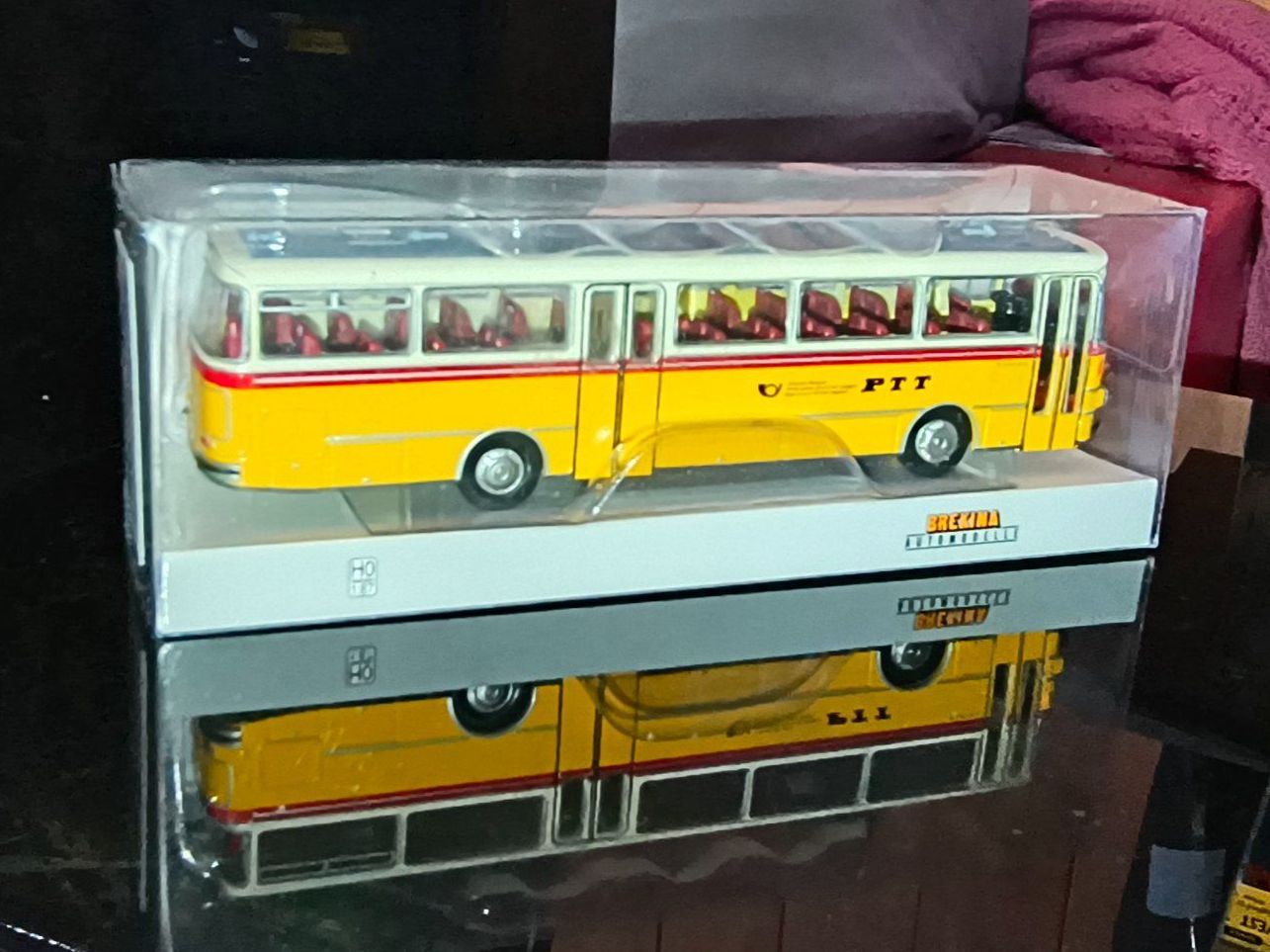 Brekina Modellini d'auto: Brekina Setra  S 140 ES PTT Post – Nuovo e nell'imballaggio originale da Goldingen venduto da MarkusB