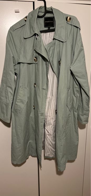 Light Green trench coat Kaufen auf Ricardo
