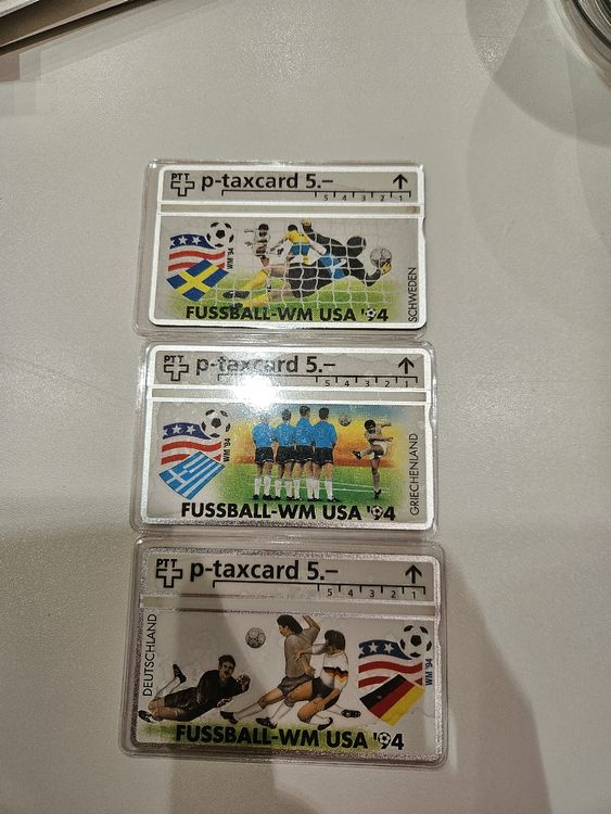 Cartes de téléphone: Originale P-Taxcards Fussball WM USA 94, Komplett! – Neuf avec emballage d'origine à Wiler b.Utzenstorf par Ired