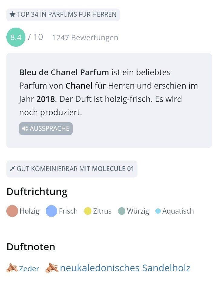 Chanel Parfums & Eau de Toilette: 5 ml BLEU DE CHANEL PARFUM ABFÜLLUNG – Neuf (Voir description) à St. Gallen par CaliSunshine 3