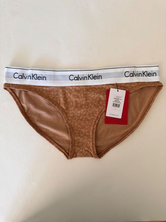 CALVIN KLEIN, Slip, Grösse S, Farbe Braun m. leichtem Muster