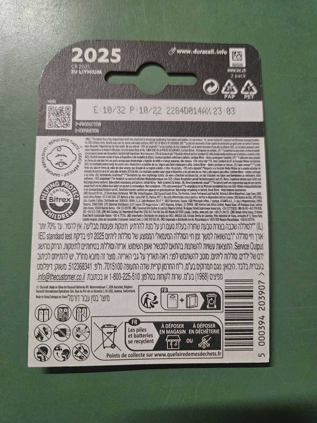 Duracell Accus & piles: Duracell CR 2025 Batterien 30 Stück – D'occasion à Rüti ZH par looren94 2
