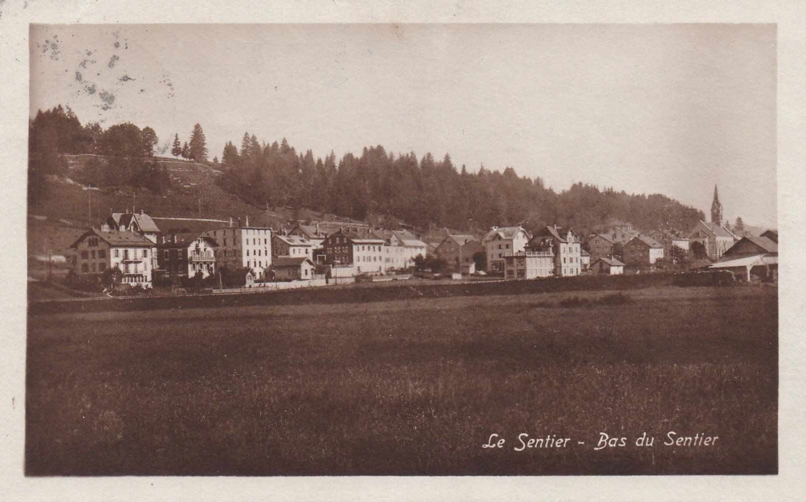 Cartoline postali: AK - Le Sentier - gel. 15.8.1922 – Usato da Fribourg venduto da schnalla92