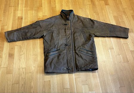 Trapper Lederjacke Gr. 56 Braun Vintage